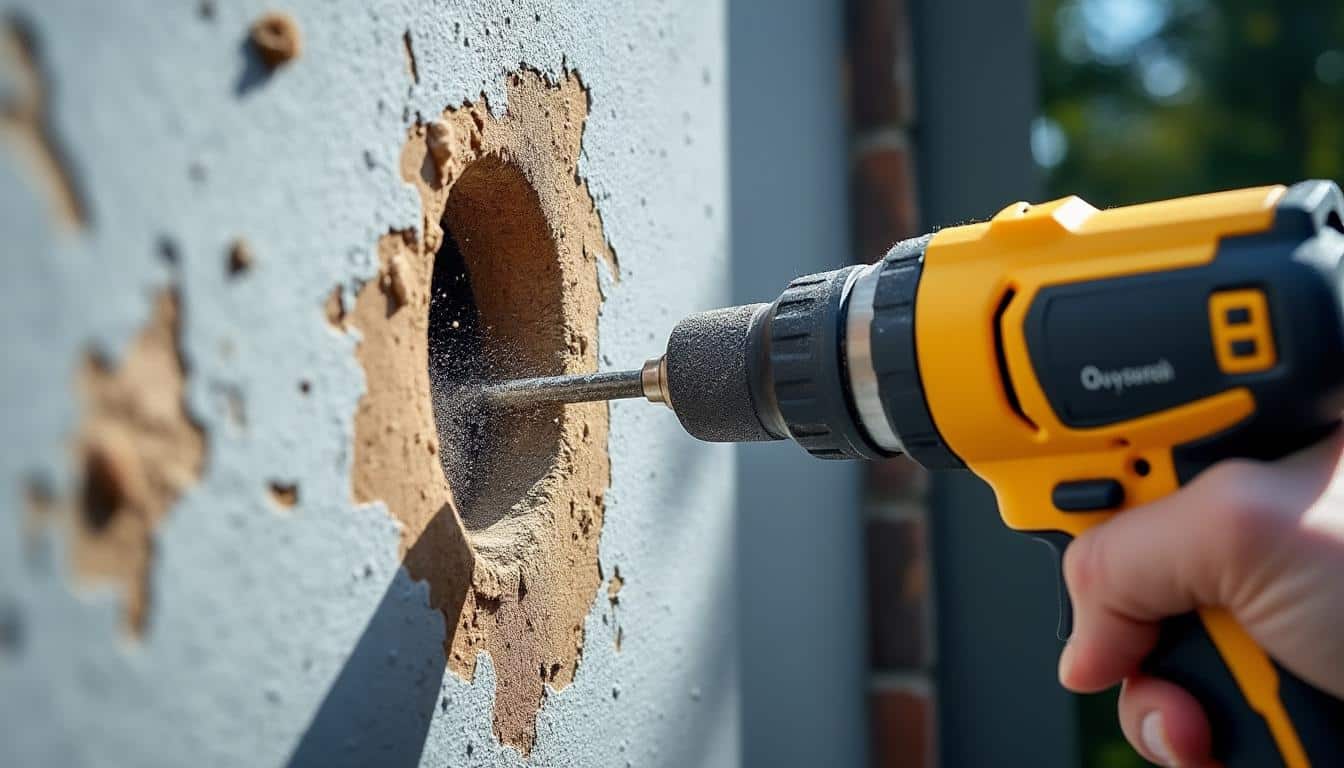 Comment utiliser un écrou avec une perceuse pour une fixation murale solide