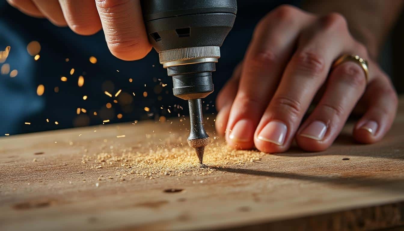 Astuces pour le montage d'une étagère en bois avec écrou et perceuse