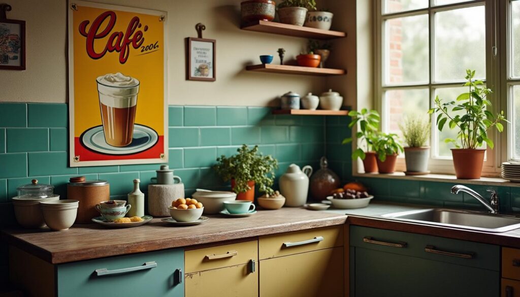 Idées déco de poster mural pour une cuisine vintage