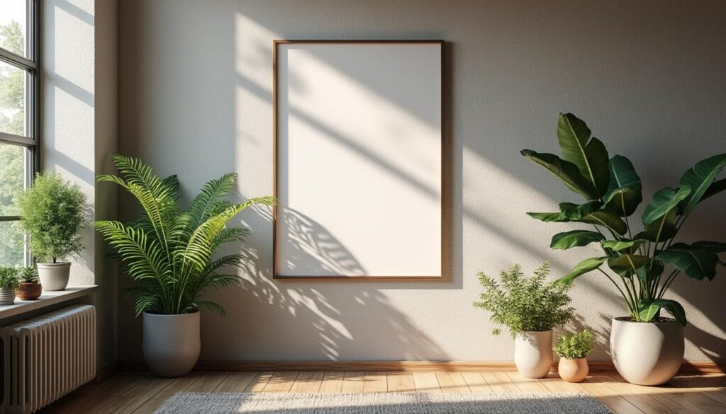 Optimiser l’éclairage naturel autour d’un poster mural