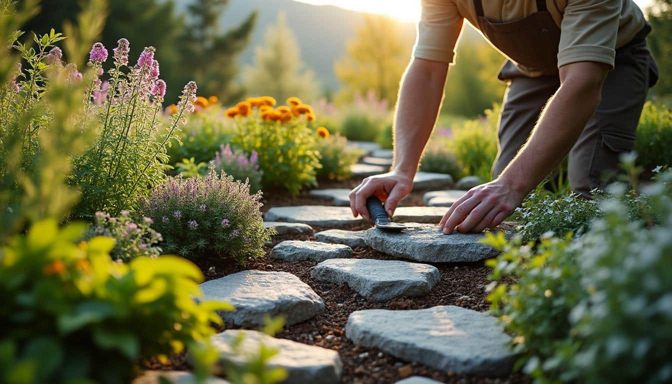Créer une rocaille sur une pente naturelle dans son jardin