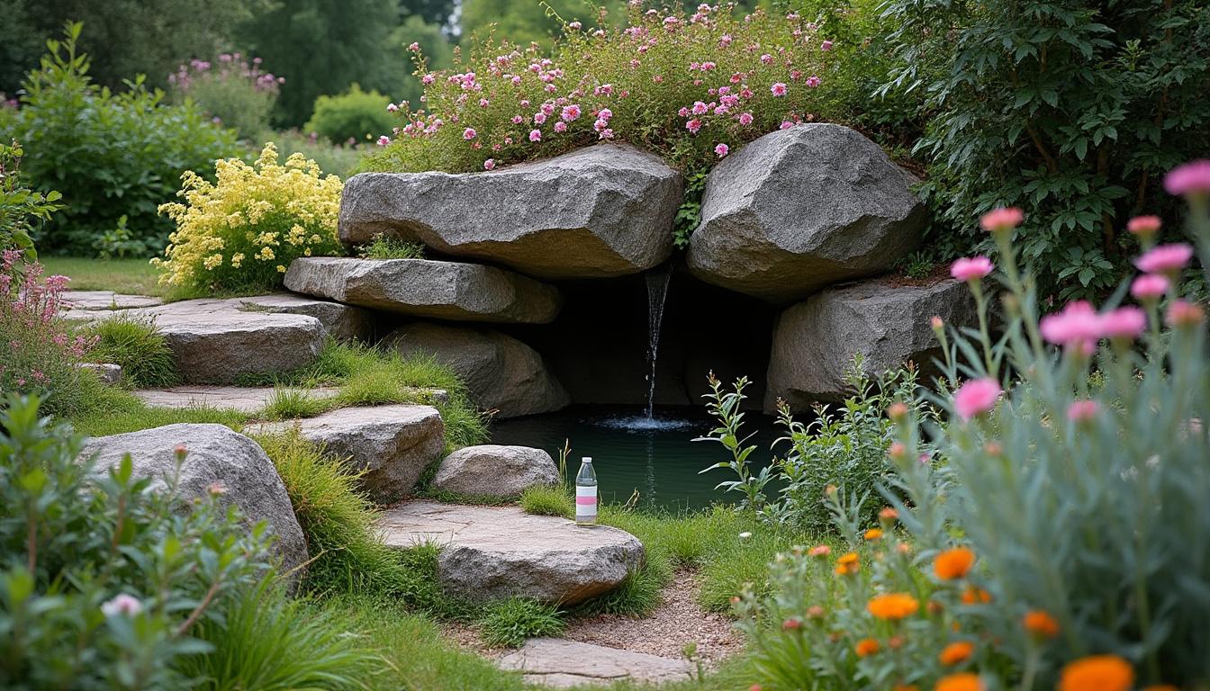 Comment intégrer une rocaille à des massifs floraux dans le jardin ?