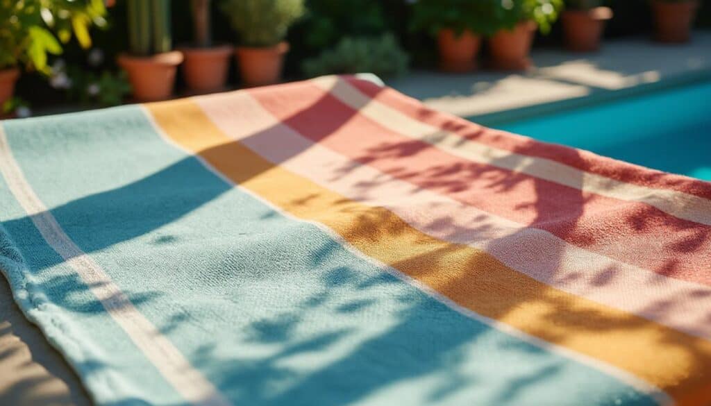 Astuces pour sécher rapidement vos serviettes de plage après la piscine à la maison