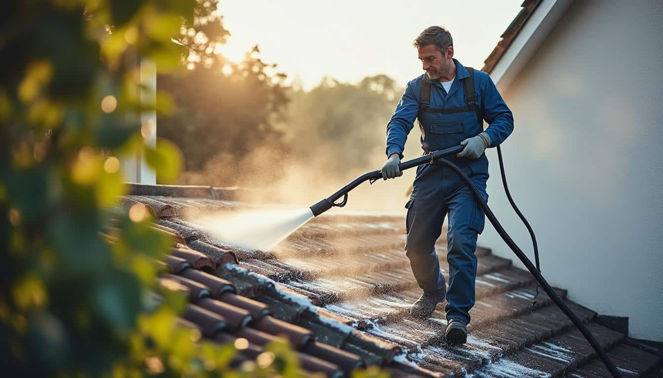Illustration: Comprendre le fonctionnement du nettoyeur vapeur basse pression adapté à la toiture