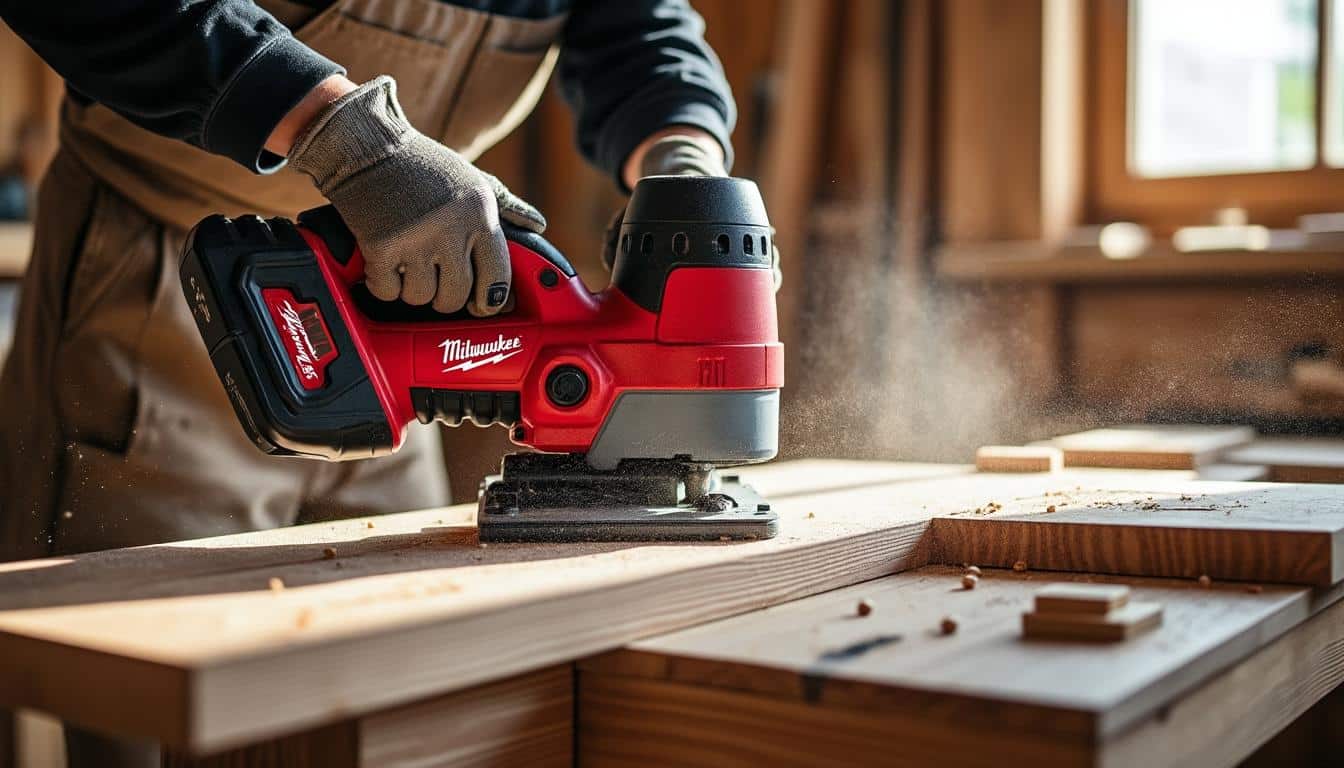 Illustration: Les caractéristiques techniques détaillées de la scie plongeante Milwaukee M18 FPS55