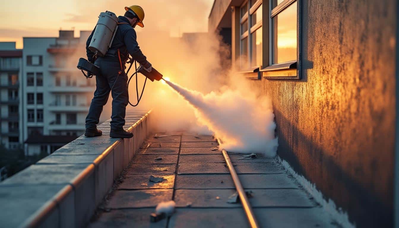 Illustration: Comprendre les enjeux d’une fuite sur toiture terrasse et l’intérêt de la méthode fumigène