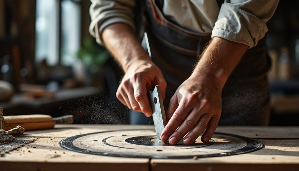 Règle de guidage pour scie circulaire : guide pour des coupes précises