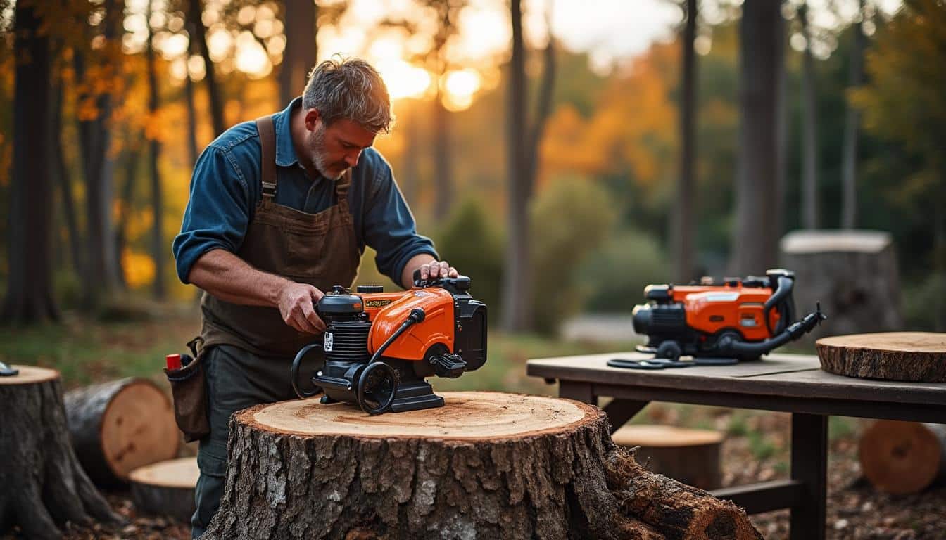 Illustration: Les caractéristiques techniques essentielles pour bien choisir sa scie à bûche thermique