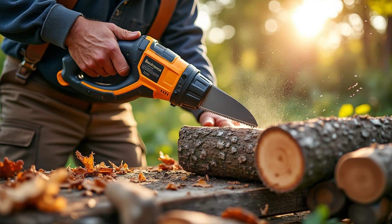 Scie à bûche thermique : puissance et sécurité pour couper efficacement