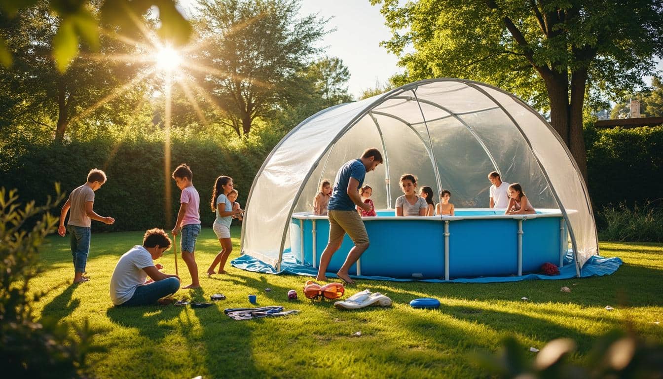 Illustration: Comprendre l’abri idéal pour votre piscine hors sol