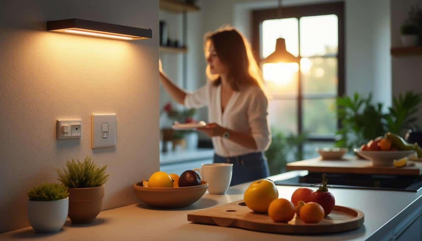Illustration: Comprendre l’intérêt d’une applique murale avec interrupteur pour la cuisine