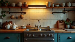 Applique murale de cuisine pour évier : éclairage pratique et déco