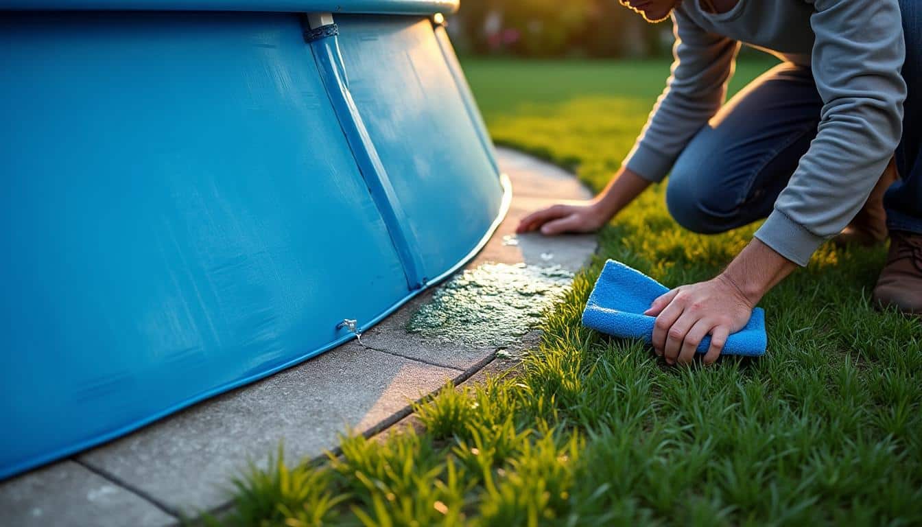 Illustration: Comprendre la nature et les impacts d’une fuite dans une piscine hors sol