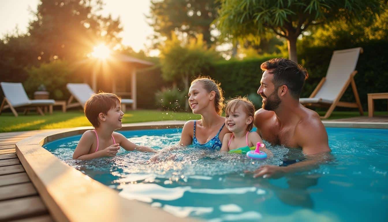 Illustration: Pourquoi opter pour une piscine hors sol en bois dans votre jardin ?