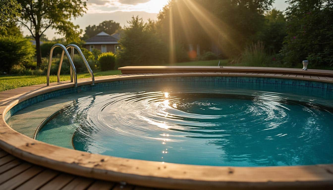 Illustration: Découvrir les spécificités des piscines hors sol en bois et leur forme arrondie