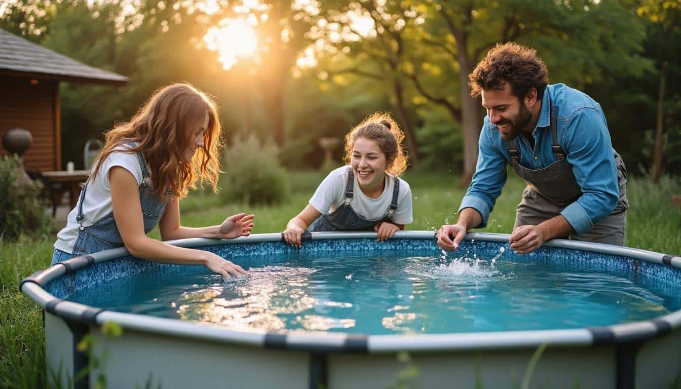 Piscine en métal hors sol : solidité, design et installation facile