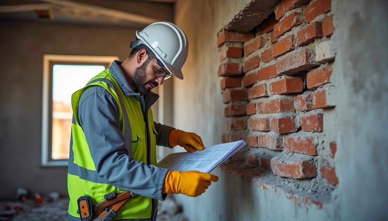 Illustration: Comprendre la différence entre la cloison en brique et le mur porteur