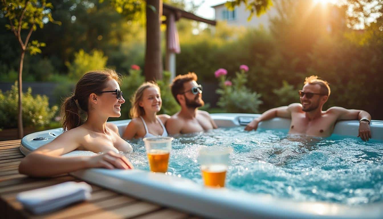 Piscine jacuzzi hors sol : confort et détente à domicile
