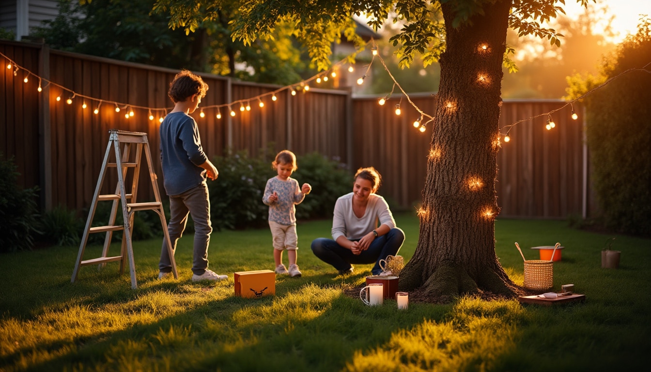 Illustration: Les meilleures méthodes pour fixer une guirlande lumineuse en extérieur