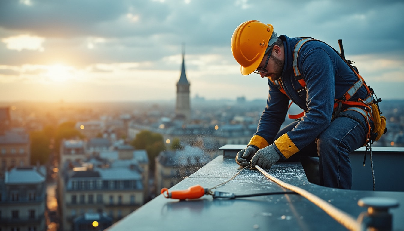 Lignes de vie toiture : Sécuriser efficacement les travaux en hauteur