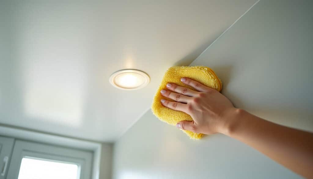 Enlever la tache jaune du plafond : méthodes efficaces et conseils