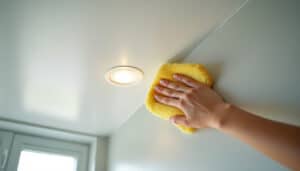 Enlever la tache jaune du plafond : méthodes efficaces et conseils