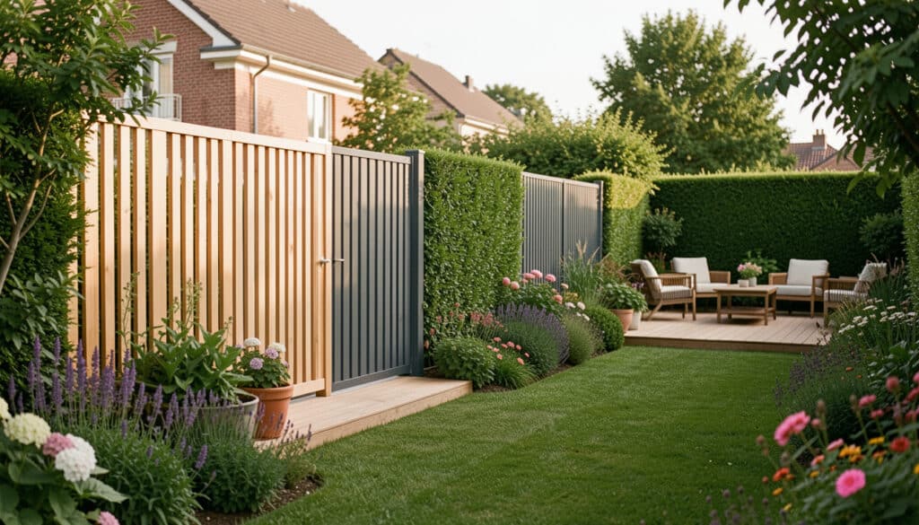 10 idées de clôtures de jardin selon votre style et budget