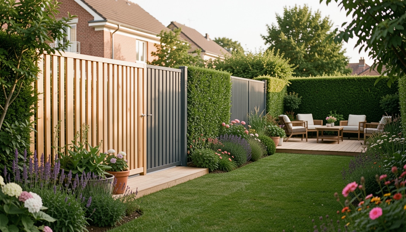 10 idées de clôtures de jardin selon votre style et budget