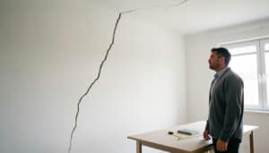 Fissure grave dans le placo : signes, causes et recours