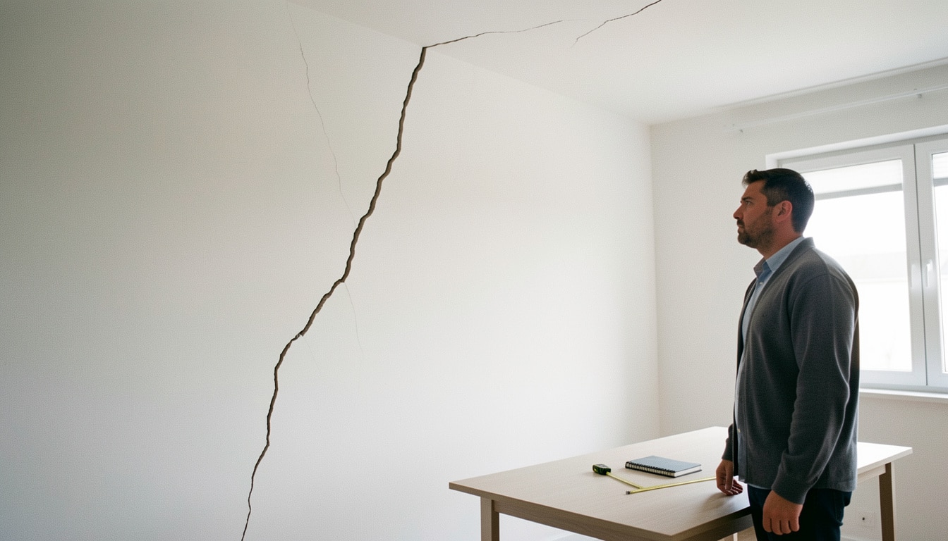Fissure grave dans le placo : signes, causes et recours