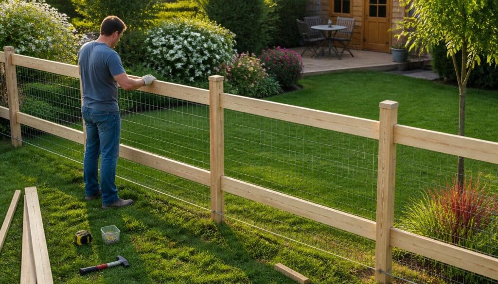 Clôture pas chère à faire soi-même pour le jardin