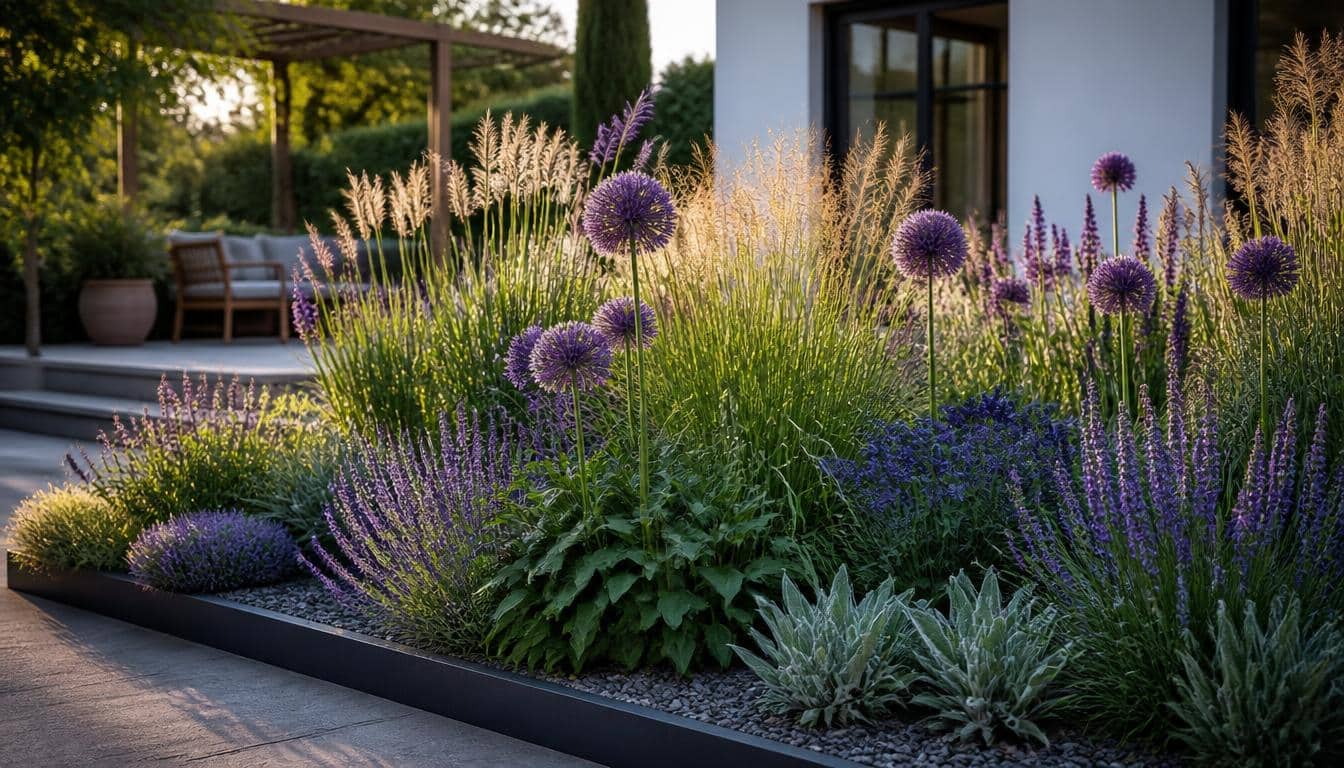 Idée de massif moderne pour un jardin sobre et élégant