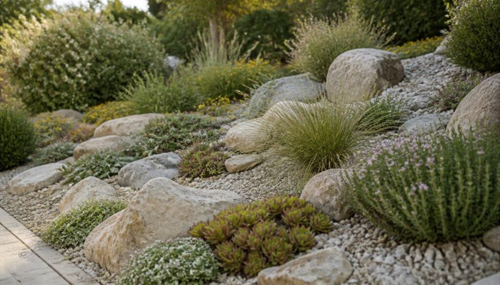 Comment faire une rocaille sans entretien au jardin