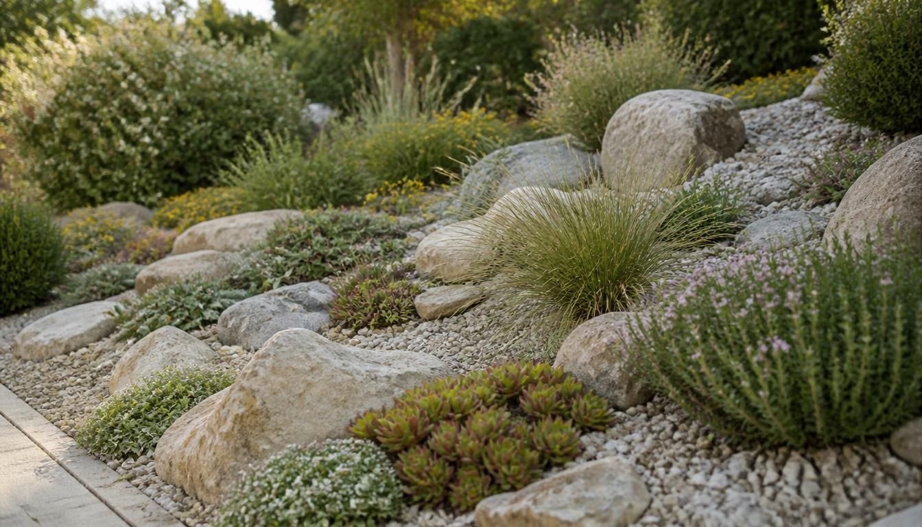 Comment faire une rocaille sans entretien au jardin
